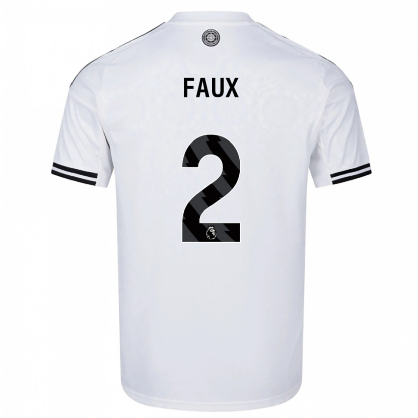 Danxen Kinder Alex Faux #2 Weiß Schwarz Heimtrikot Trikot 2025/26 T-Shirt Österreich