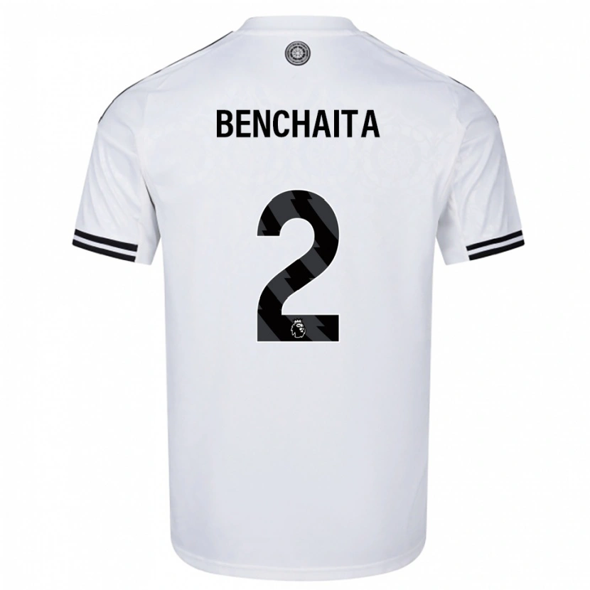 Danxen Kinder Nazim Benchaita #2 Weiß Schwarz Heimtrikot Trikot 2025/26 T-Shirt Österreich