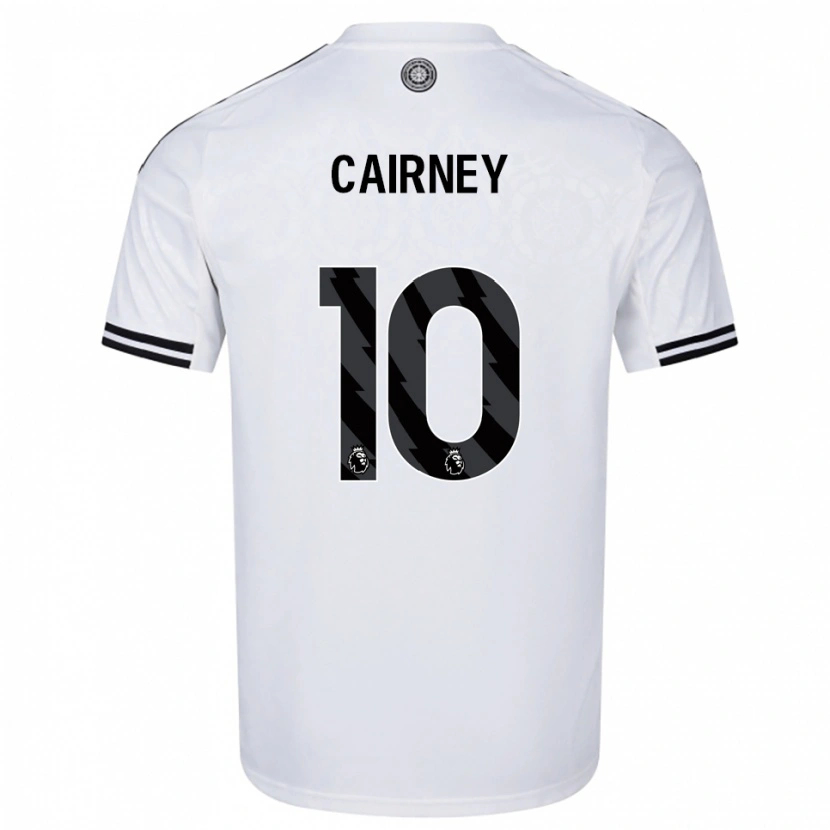 Danxen Kinder Tom Cairney #10 Weiß Schwarz Heimtrikot Trikot 2025/26 T-Shirt Österreich