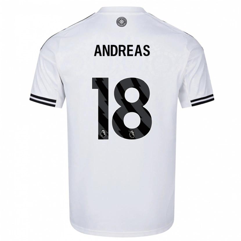 Danxen Kinder Andreas Pereira #18 Weiß Schwarz Heimtrikot Trikot 2025/26 T-Shirt Österreich