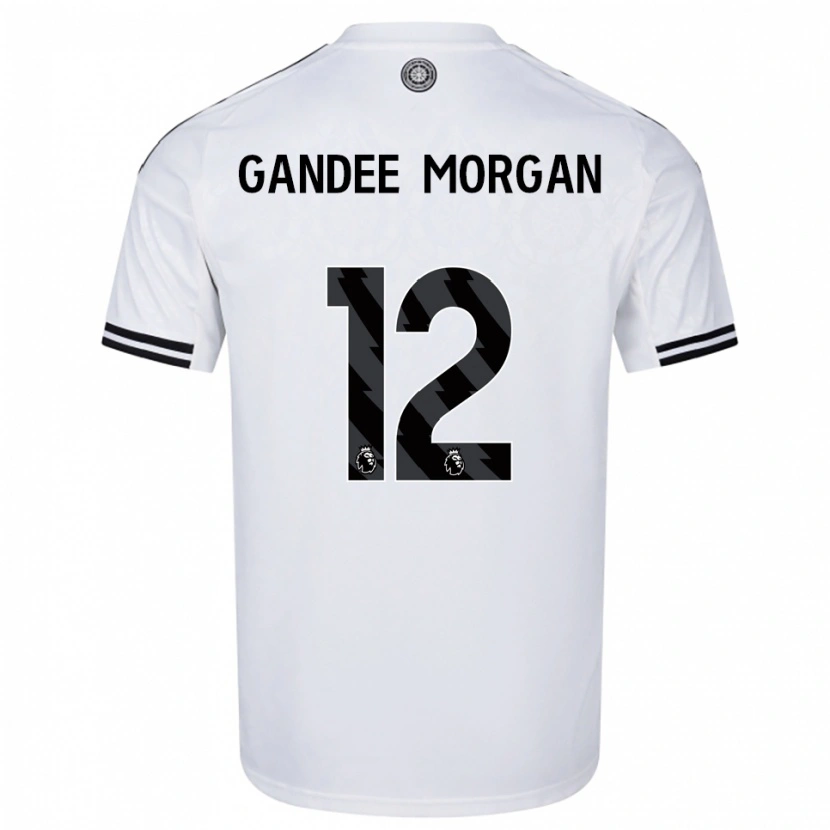 Danxen Kinder Stella Gandee Morgan #12 Weiß Schwarz Heimtrikot Trikot 2025/26 T-Shirt Österreich
