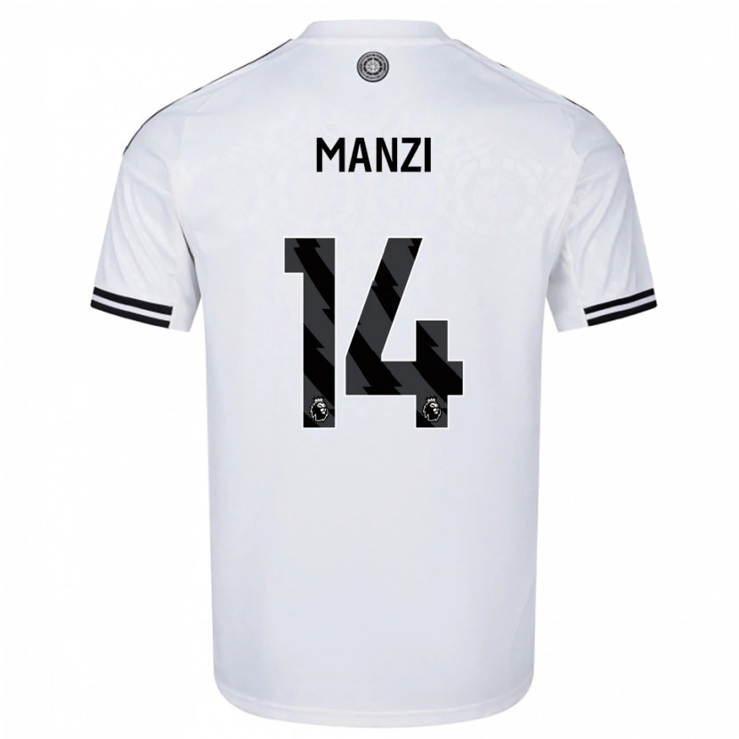 Danxen Kinder Sophie Manzi #14 Weiß Schwarz Heimtrikot Trikot 2025/26 T-Shirt Österreich