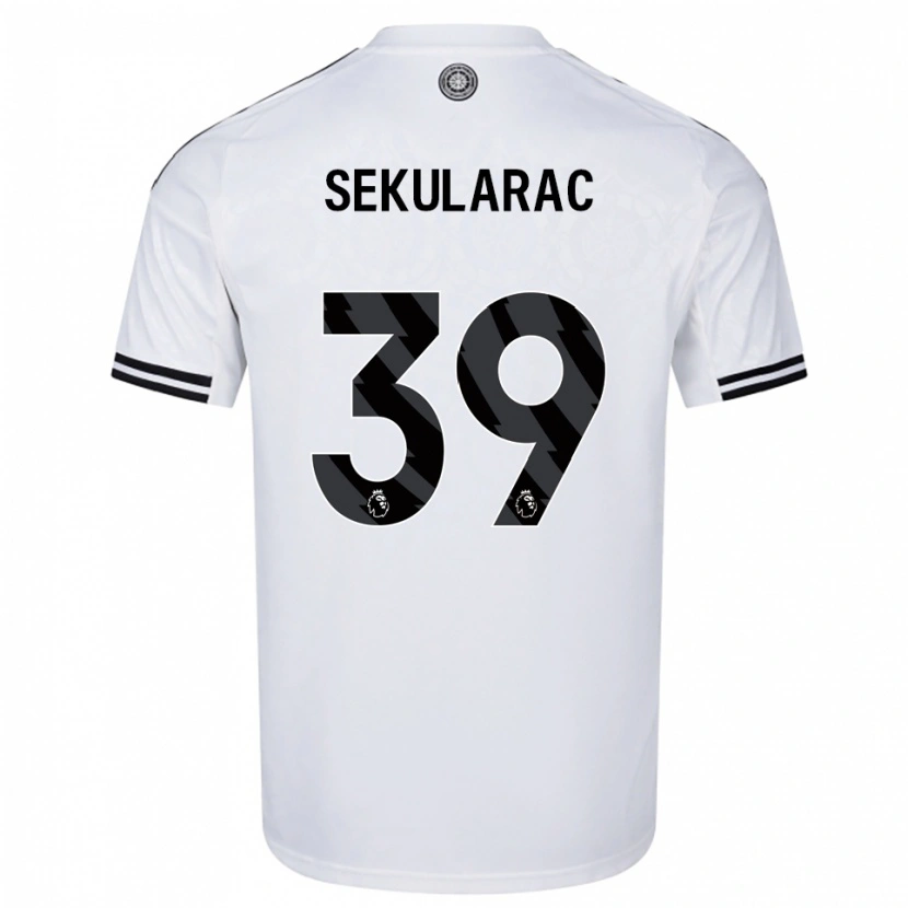 Danxen Kinder Kristian Sekularac #39 Weiß Schwarz Heimtrikot Trikot 2025/26 T-Shirt Österreich