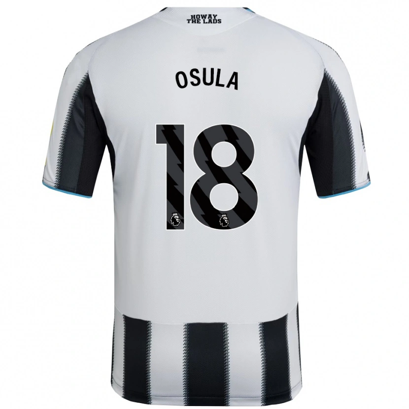 Danxen Kinder William Osula #18 Schwarz Weiß Heimtrikot Trikot 2025/26 T-Shirt Österreich