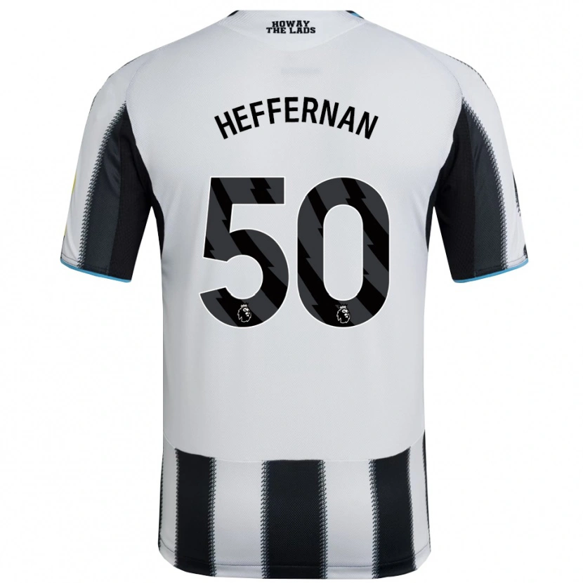 Danxen Kinder Cathal Heffernan #50 Schwarz Weiß Heimtrikot Trikot 2025/26 T-Shirt Österreich