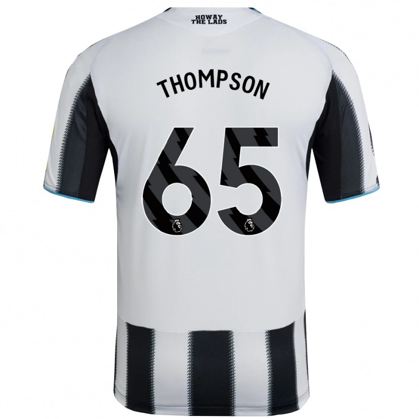 Danxen Kinder Ciaran Thompson #65 Schwarz Weiß Heimtrikot Trikot 2025/26 T-Shirt Österreich