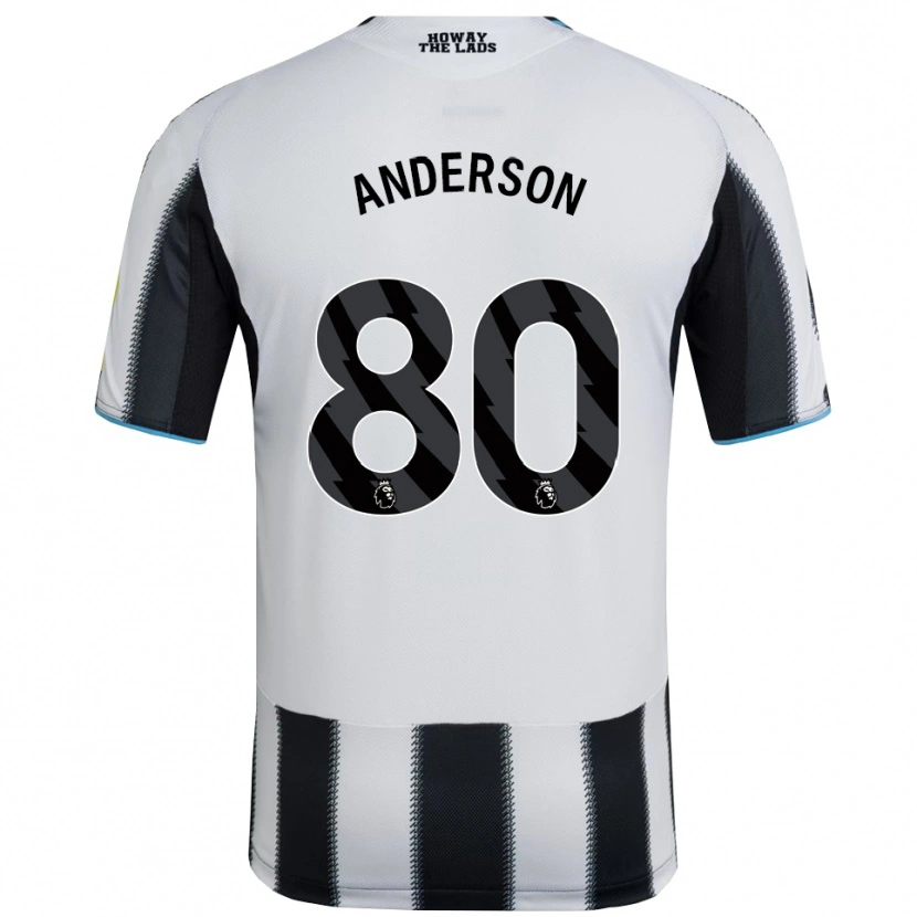 Danxen Kinder Will Anderson #80 Schwarz Weiß Heimtrikot Trikot 2025/26 T-Shirt Österreich