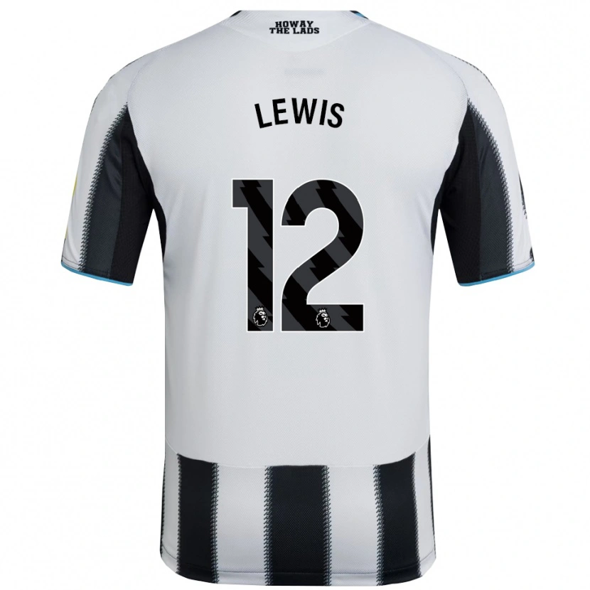 Danxen Kinder Jamal Lewis #12 Schwarz Weiß Heimtrikot Trikot 2025/26 T-Shirt Österreich