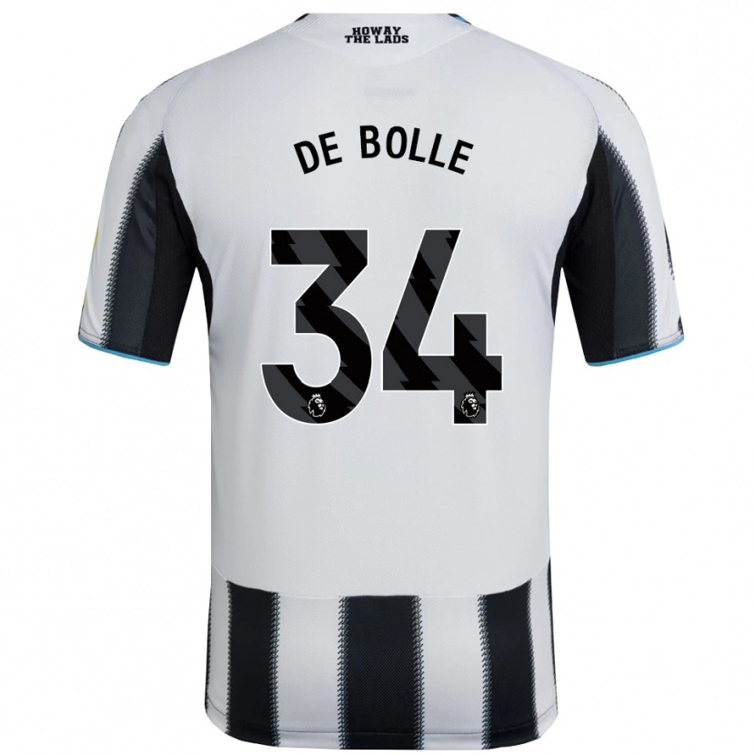 Danxen Kinder Lucas De Bolle #34 Schwarz Weiß Heimtrikot Trikot 2025/26 T-Shirt Österreich