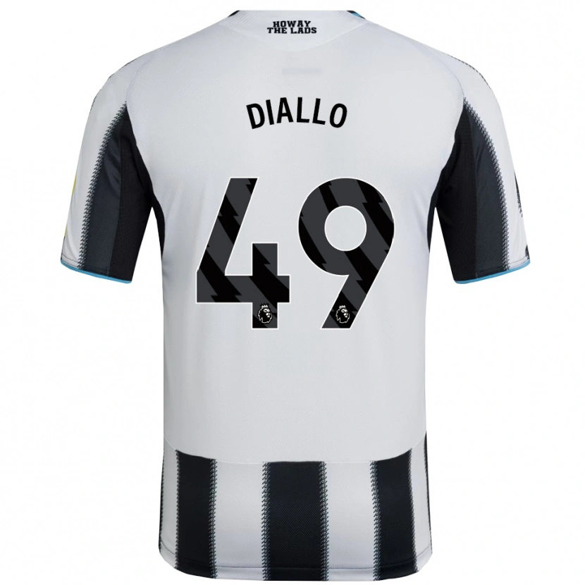Danxen Kinder Amadou Diallo #49 Schwarz Weiß Heimtrikot Trikot 2025/26 T-Shirt Österreich