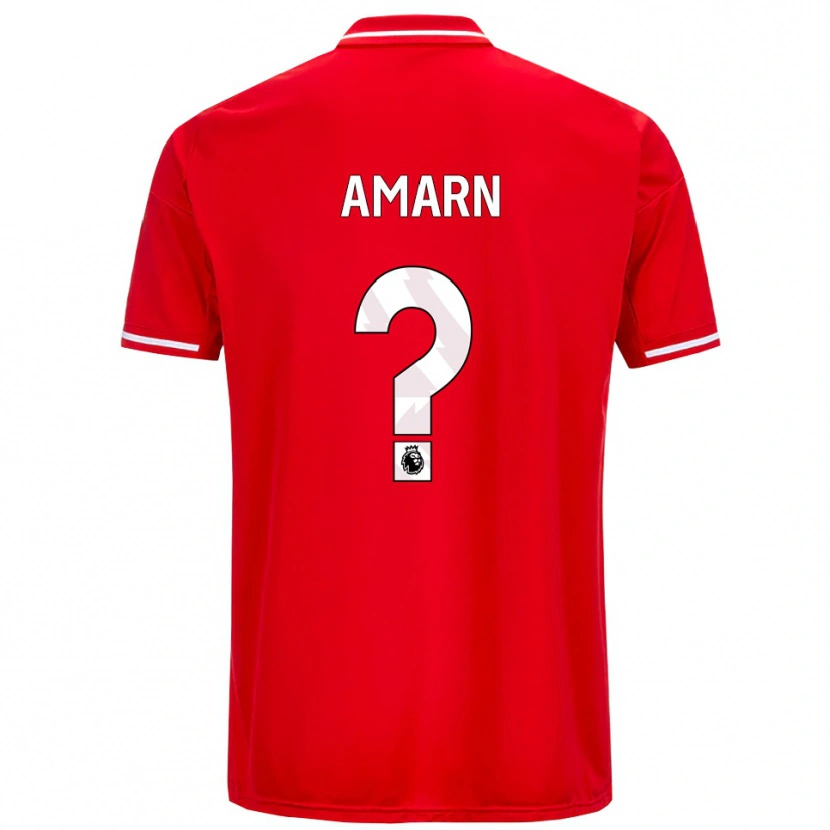 Danxen Kinder Amarn Robinson #0 Rot Weiß Heimtrikot Trikot 2025/26 T-Shirt Österreich