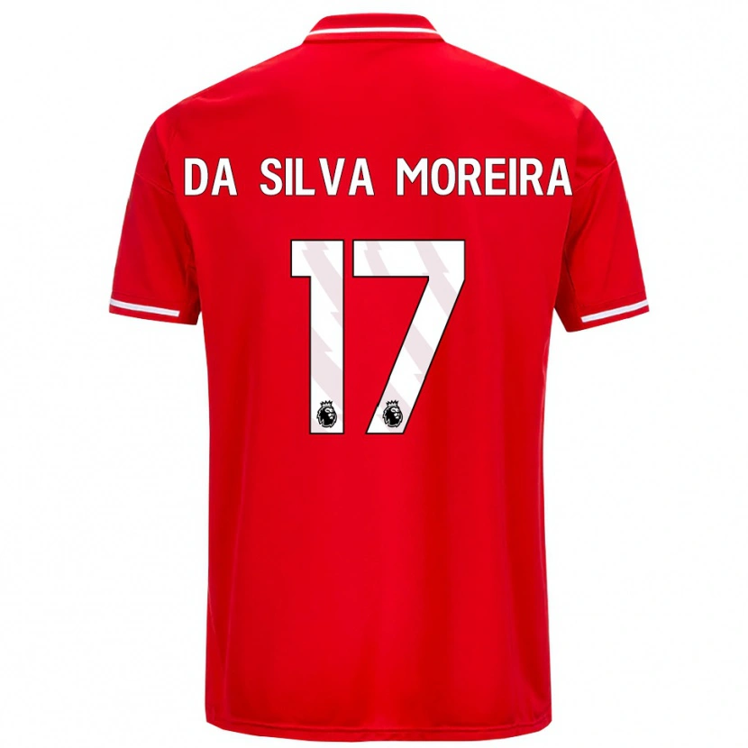 Danxen Kinder Eric Da Silva Moreira #17 Rot Weiß Heimtrikot Trikot 2025/26 T-Shirt Österreich