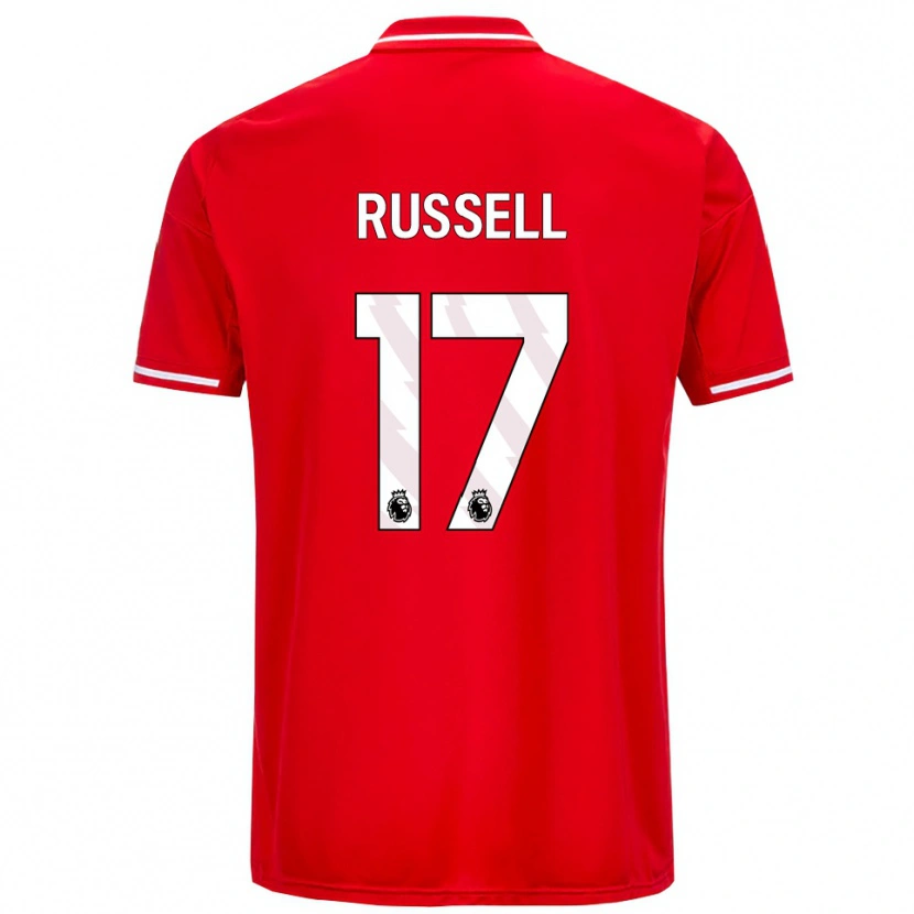 Danxen Kinder Blaine Russell #17 Rot Weiß Heimtrikot Trikot 2025/26 T-Shirt Österreich