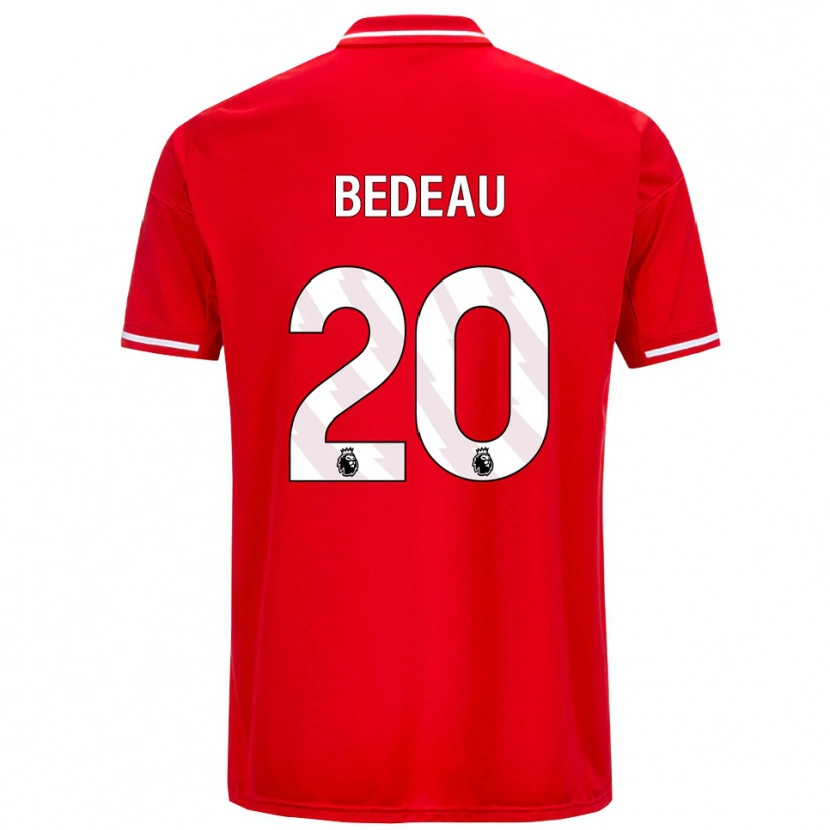 Danxen Kinder Naomi Bedeau #20 Rot Weiß Heimtrikot Trikot 2025/26 T-Shirt Österreich