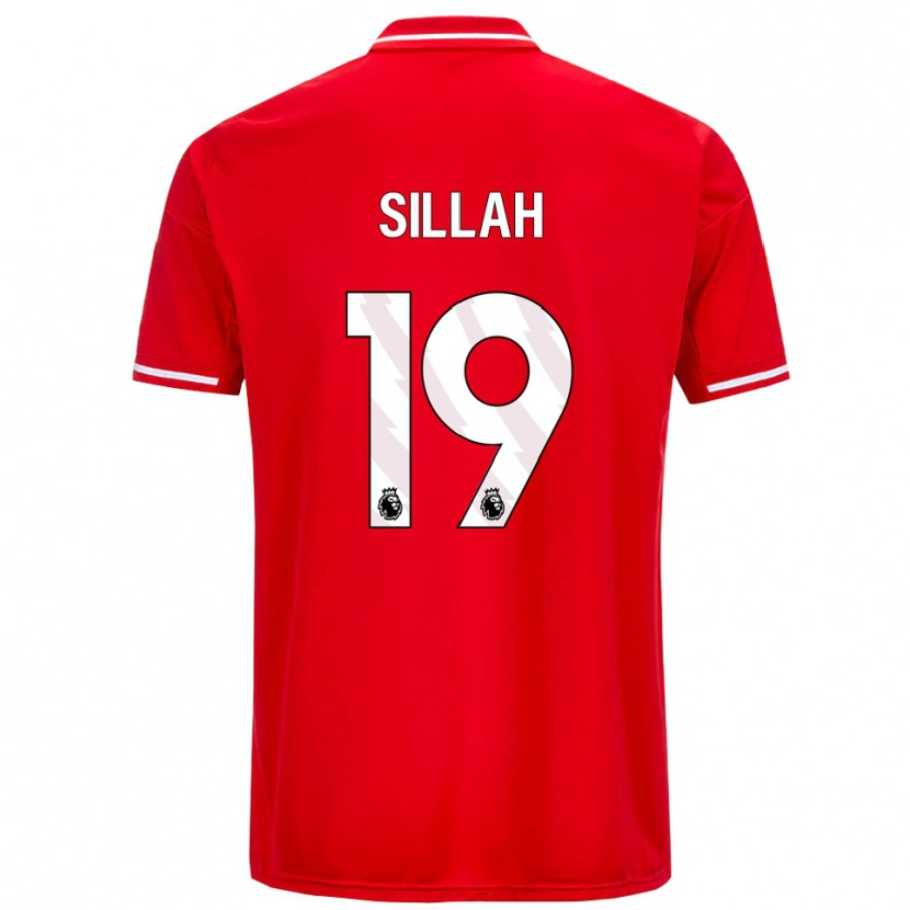 Danxen Kinder Lamin Sillah #19 Rot Weiß Heimtrikot Trikot 2025/26 T-Shirt Österreich