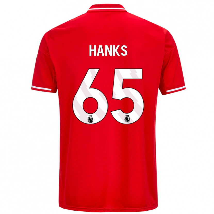 Danxen Kinder Justin Hanks #65 Rot Weiß Heimtrikot Trikot 2025/26 T-Shirt Österreich