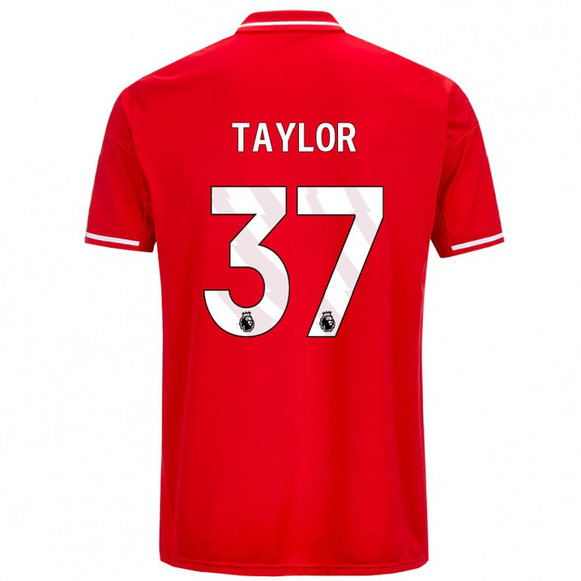 Danxen Kinder Dale Taylor #37 Rot Weiß Heimtrikot Trikot 2025/26 T-Shirt Österreich