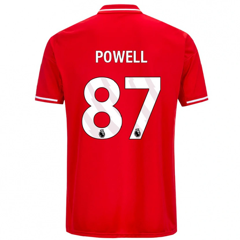 Danxen Kinder Jayden Powell #87 Rot Weiß Heimtrikot Trikot 2025/26 T-Shirt Österreich