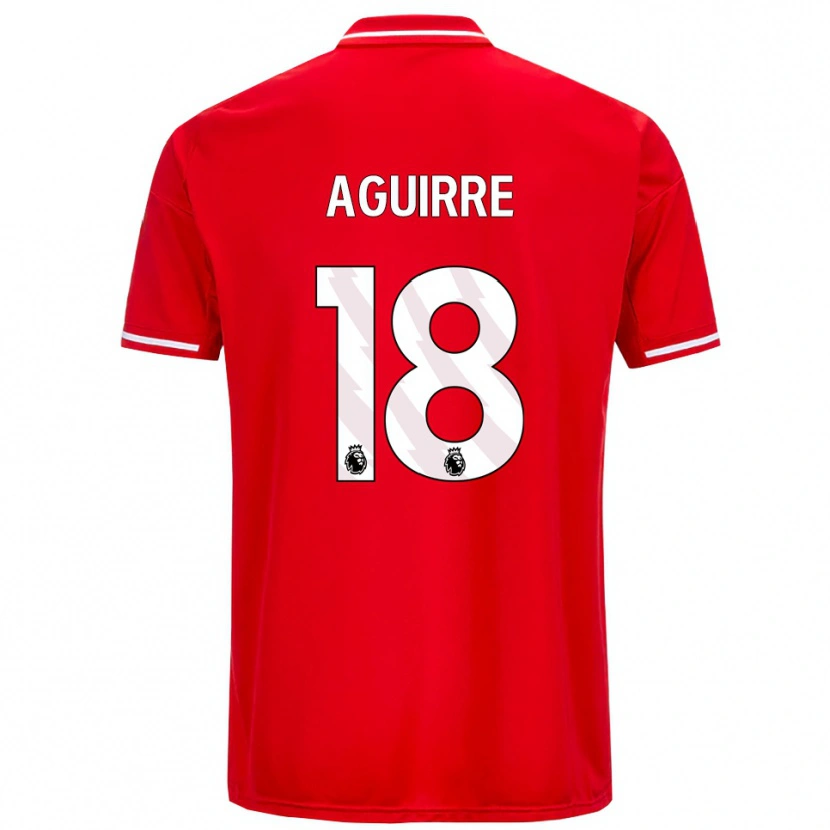 Danxen Kinder Aja Aguirre #18 Rot Weiß Heimtrikot Trikot 2025/26 T-Shirt Österreich