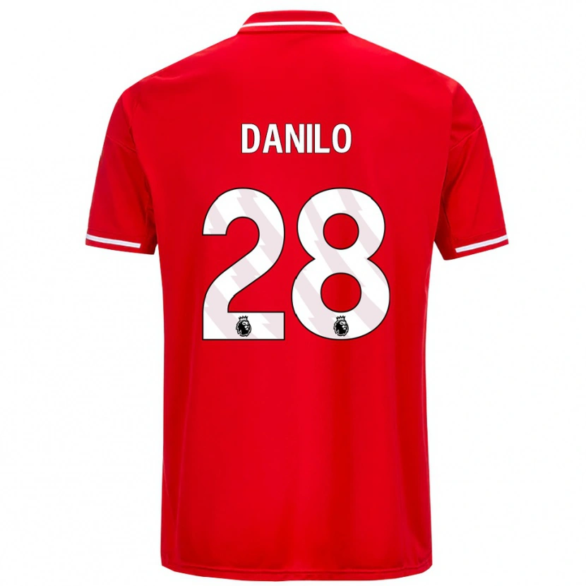 Danxen Kinder Danilo #28 Rot Weiß Heimtrikot Trikot 2025/26 T-Shirt Österreich