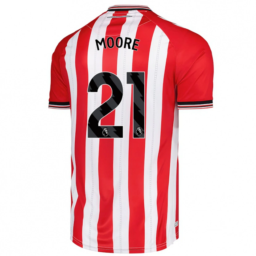 Danxen Kinder Simon Moore #21 Rot Weiß Heimtrikot Trikot 2025/26 T-Shirt Österreich