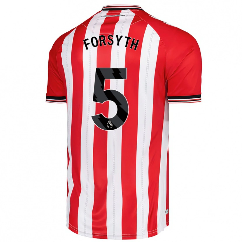 Danxen Kinder Charlie Hamilton-Forsyth #5 Rot Weiß Heimtrikot Trikot 2025/26 T-Shirt Österreich