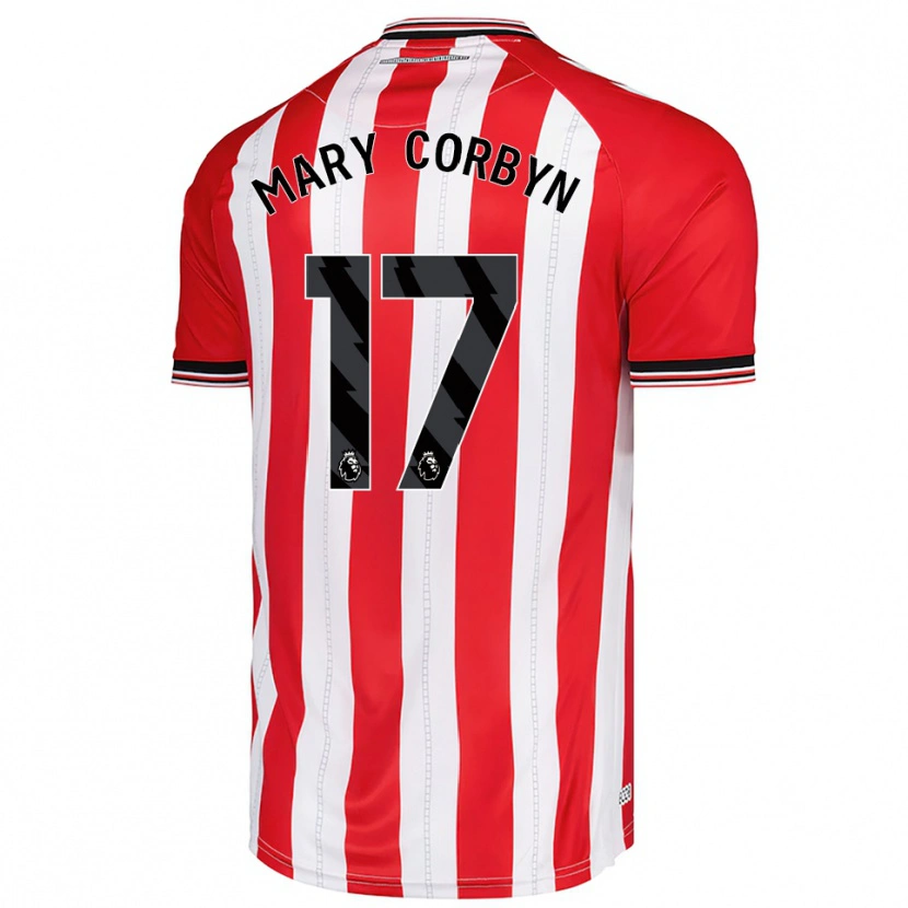 Danxen Kinder Mary Corbyn #17 Rot Weiß Heimtrikot Trikot 2025/26 T-Shirt Österreich