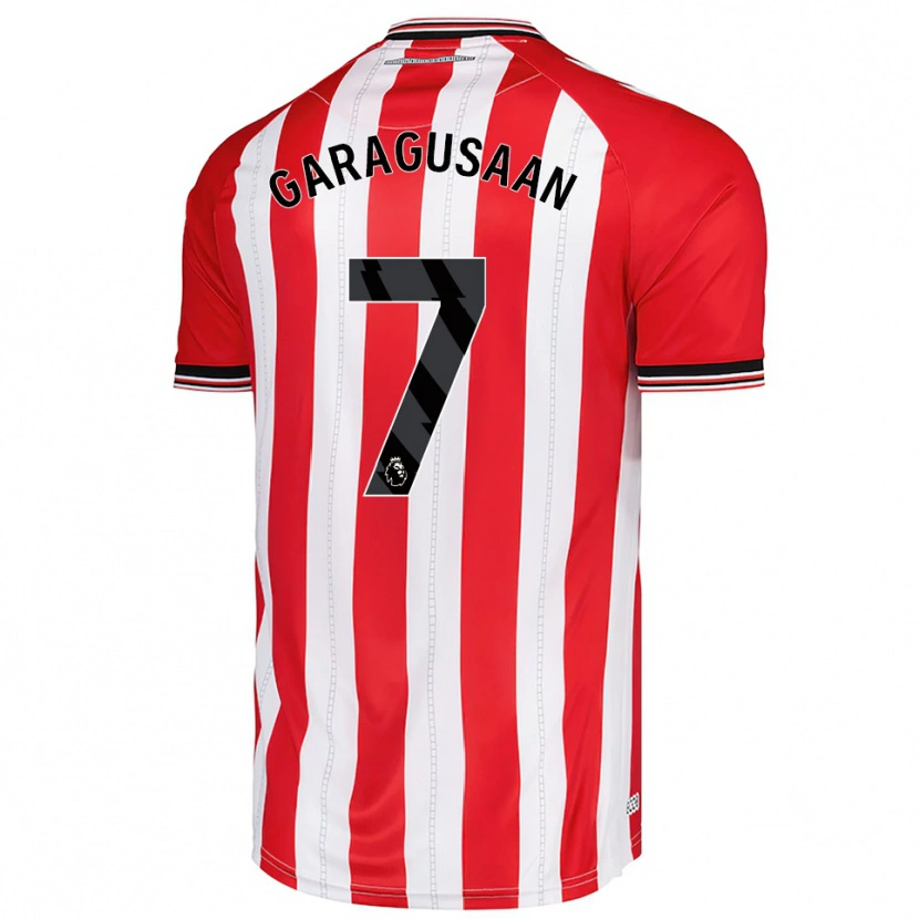 Danxen Kinder Finn Geragusyan #7 Rot Weiß Heimtrikot Trikot 2025/26 T-Shirt Österreich