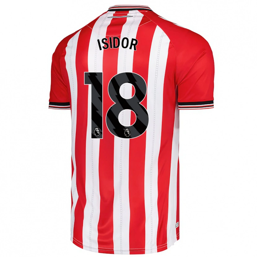 Danxen Kinder Wilson Isidor #18 Rot Weiß Heimtrikot Trikot 2025/26 T-Shirt Österreich
