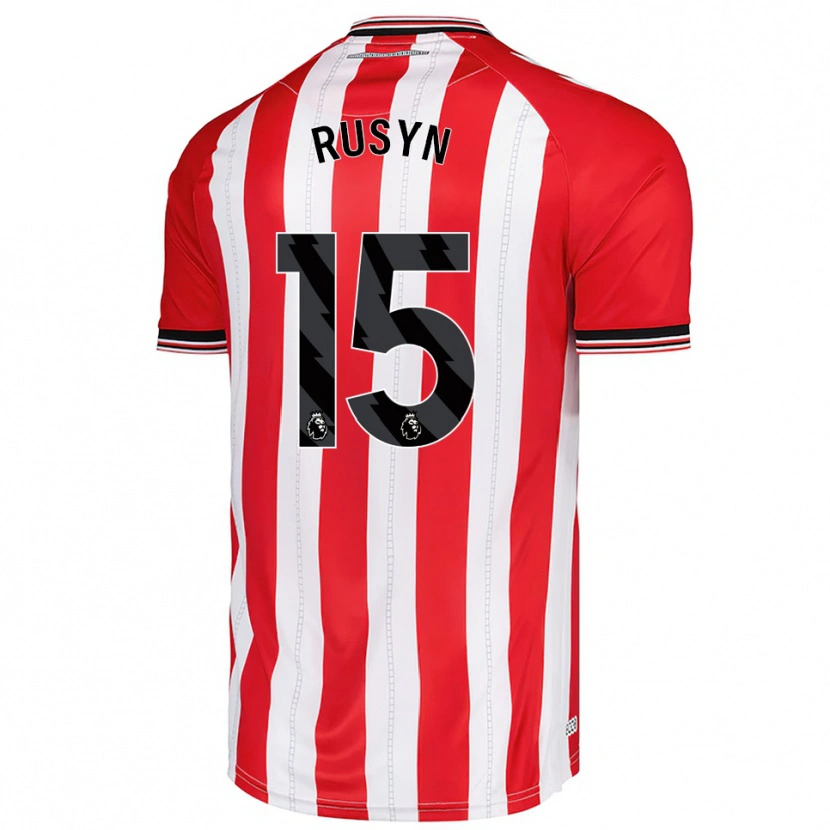 Danxen Kinder Nazariy Rusyn #15 Rot Weiß Heimtrikot Trikot 2025/26 T-Shirt Österreich