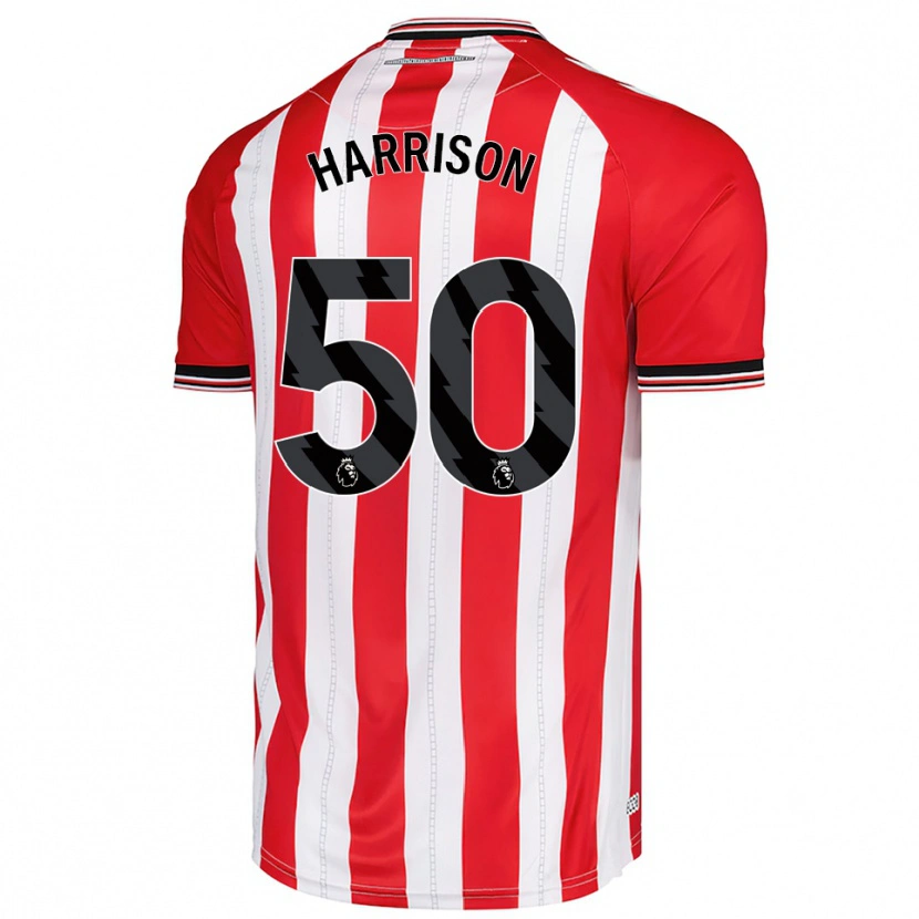 Danxen Kinder Harrison Jones #50 Rot Weiß Heimtrikot Trikot 2025/26 T-Shirt Österreich