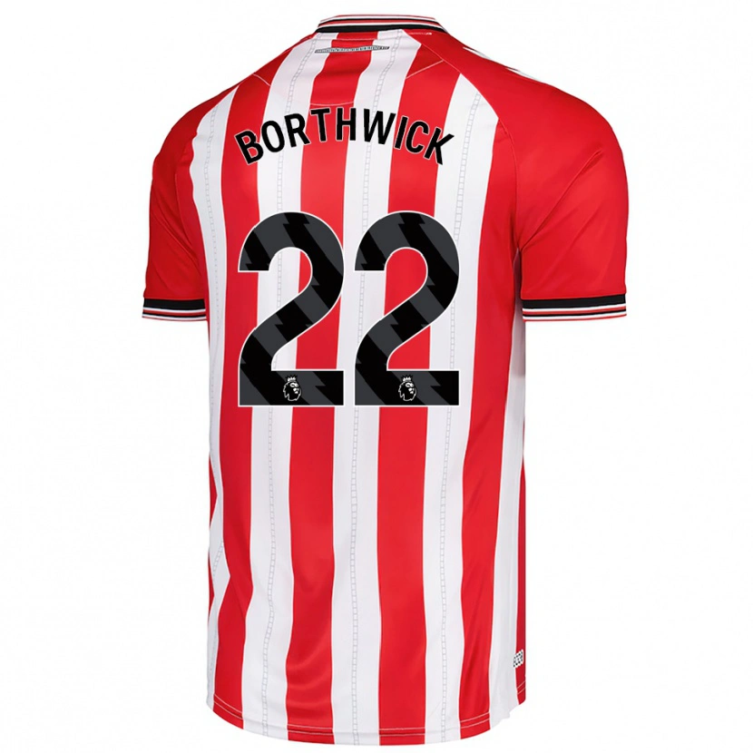 Danxen Kinder Megan Borthwick #22 Rot Weiß Heimtrikot Trikot 2025/26 T-Shirt Österreich