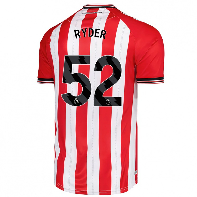 Danxen Kinder Joe Ryder #52 Rot Weiß Heimtrikot Trikot 2025/26 T-Shirt Österreich