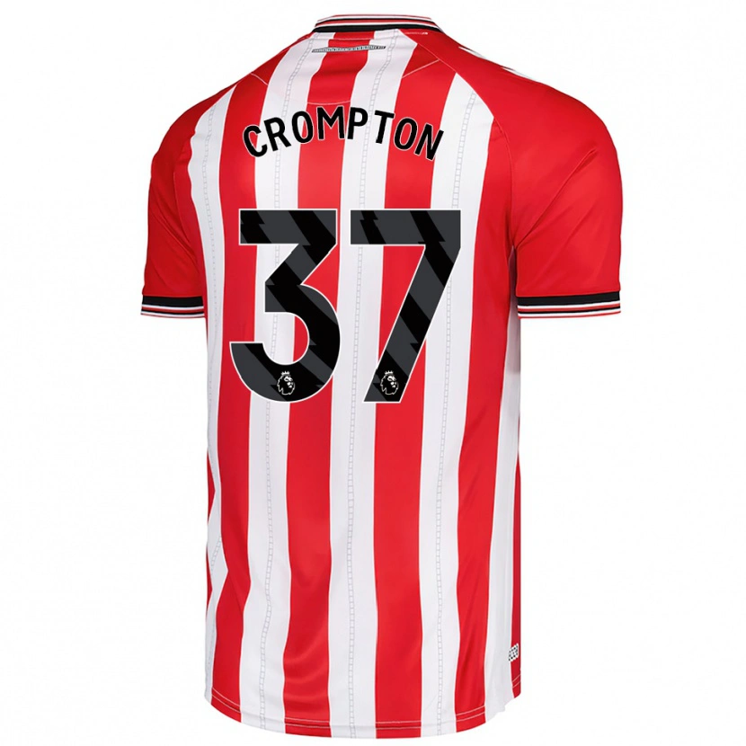 Danxen Kinder Ben Crompton #37 Rot Weiß Heimtrikot Trikot 2025/26 T-Shirt Österreich