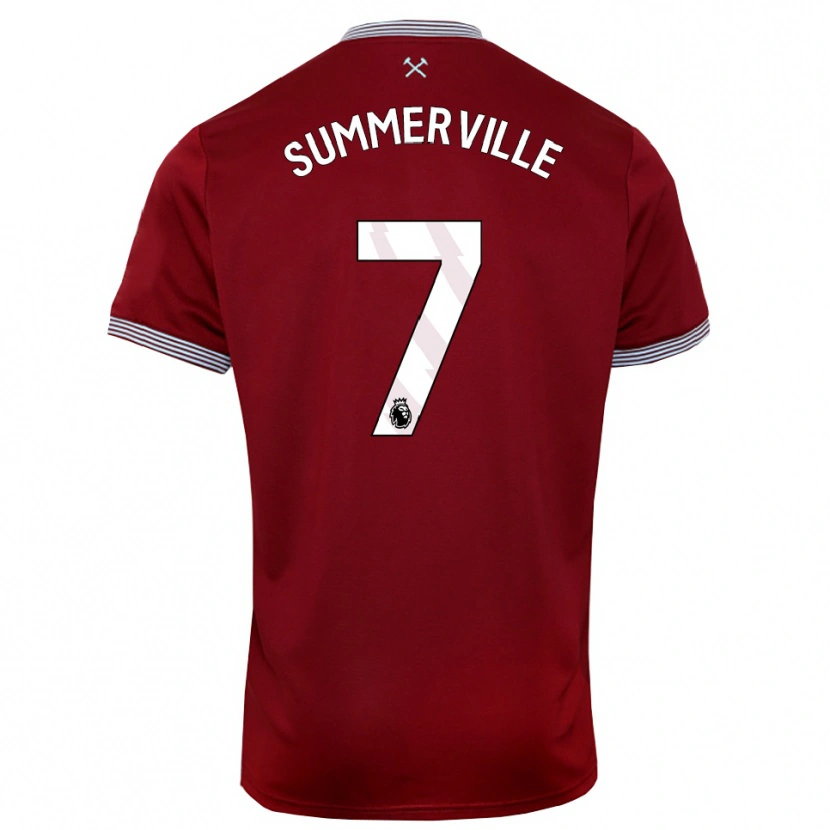 Danxen Kinder Crysencio Summerville #7 Burgunderrot Weiß Heimtrikot Trikot 2025/26 T-Shirt Österreich