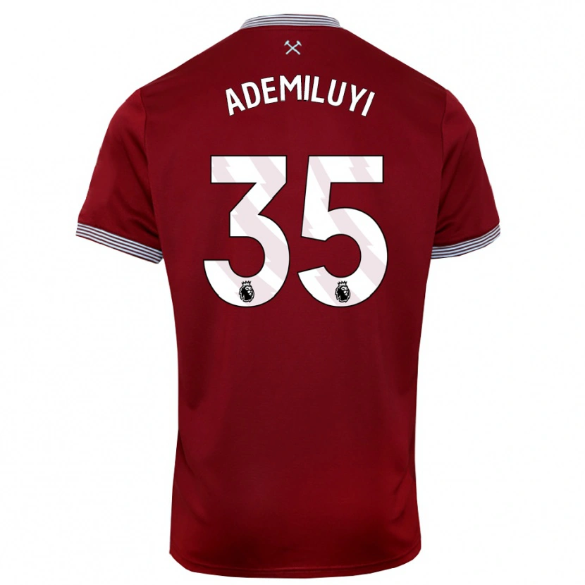 Danxen Kinder Princess Ademiluyi #35 Burgunderrot Weiß Heimtrikot Trikot 2025/26 T-Shirt Österreich