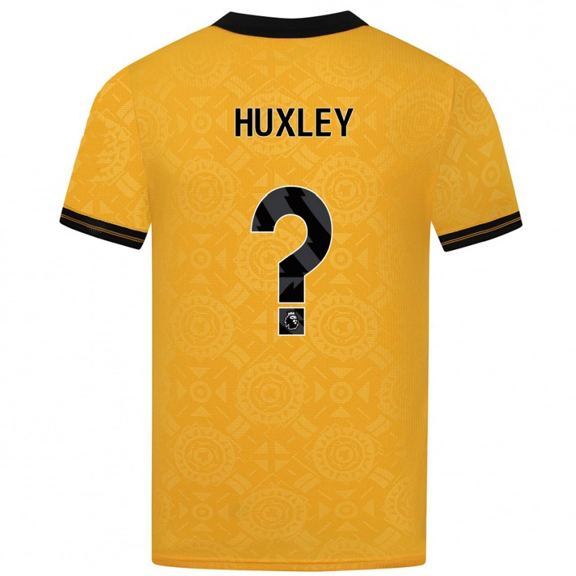 Danxen Kinder Leon Huxley #0 Gelb Schwarz Heimtrikot Trikot 2025/26 T-Shirt Österreich