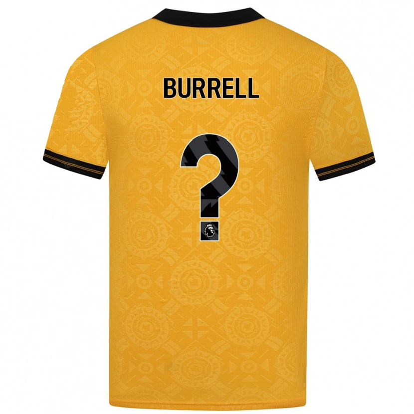Danxen Kinder Ackeme Francis Burrell #0 Gelb Schwarz Heimtrikot Trikot 2025/26 T-Shirt Österreich