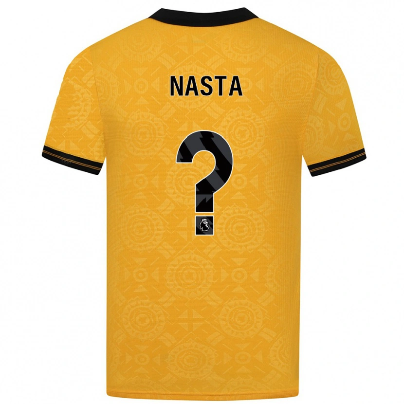 Danxen Kinder Arthur Nasta #0 Gelb Schwarz Heimtrikot Trikot 2025/26 T-Shirt Österreich