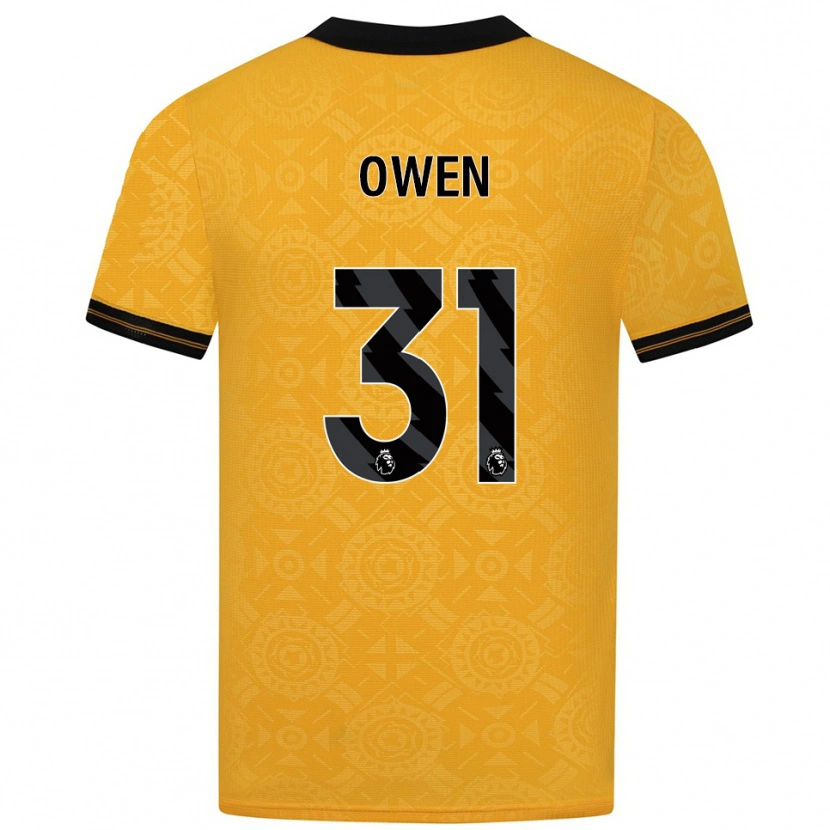 Danxen Kinder Skye Owen #31 Gelb Schwarz Heimtrikot Trikot 2025/26 T-Shirt Österreich