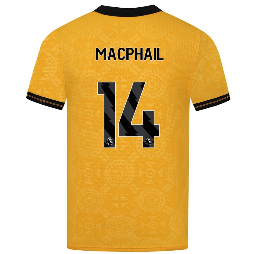 Danxen Kinder Martha Macphail #14 Gelb Schwarz Heimtrikot Trikot 2025/26 T-Shirt Österreich