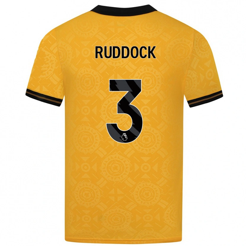 Danxen Kinder Max Ruddock #3 Gelb Schwarz Heimtrikot Trikot 2025/26 T-Shirt Österreich