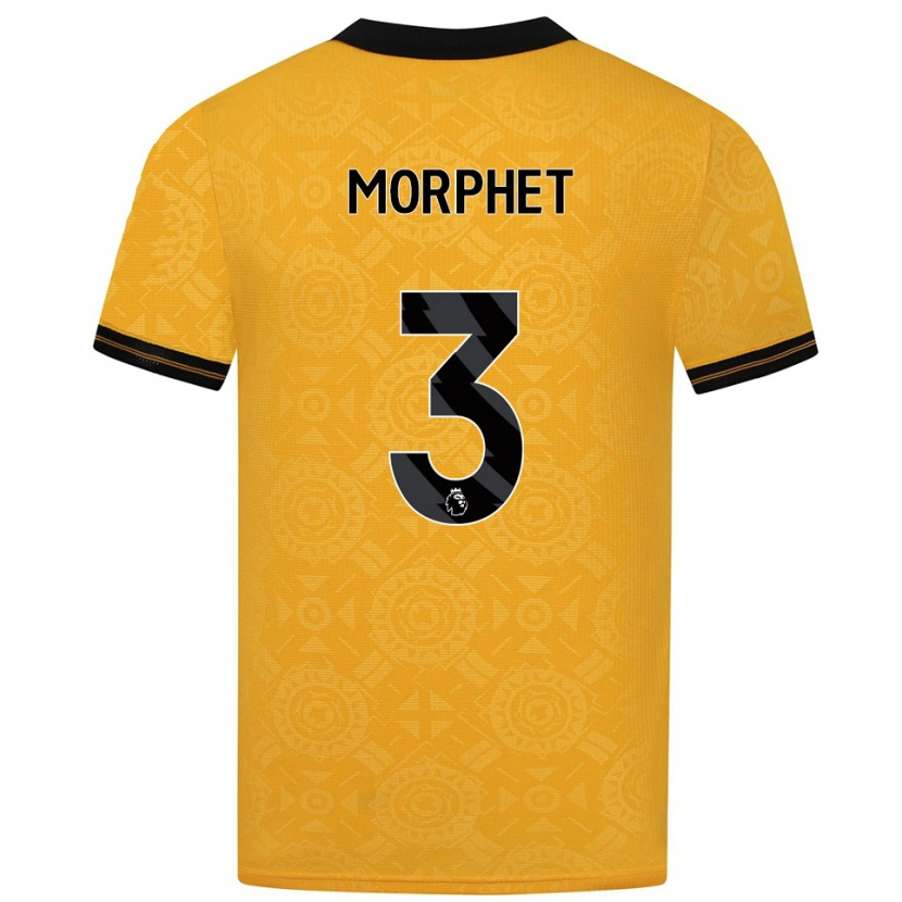 Danxen Kinder Anna Morphet #3 Gelb Schwarz Heimtrikot Trikot 2025/26 T-Shirt Österreich