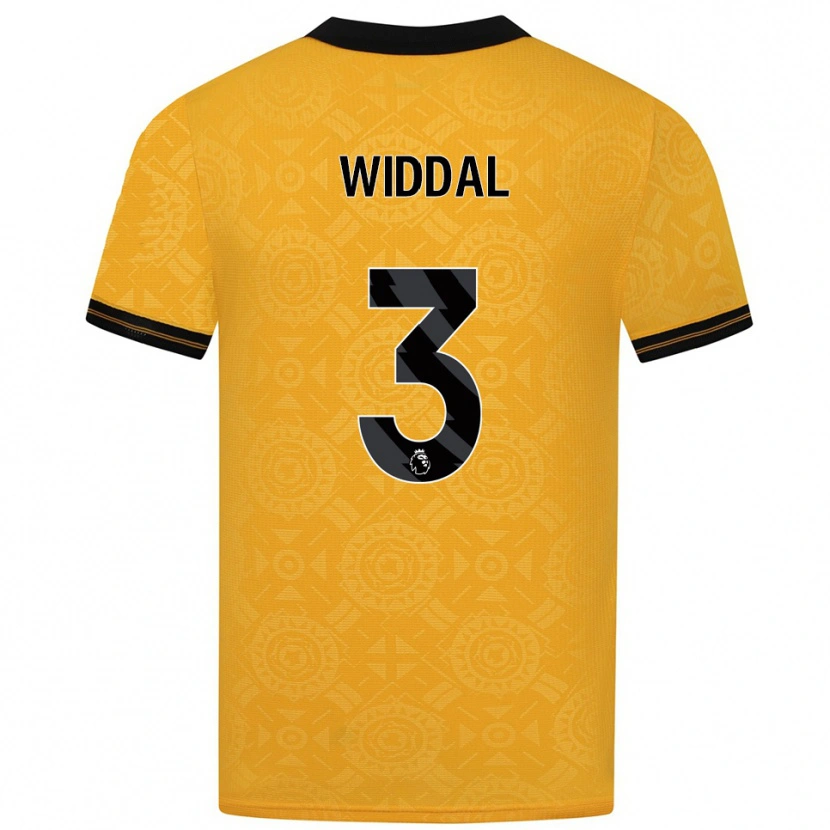 Danxen Kinder Natalie Widdal #3 Gelb Schwarz Heimtrikot Trikot 2025/26 T-Shirt Österreich
