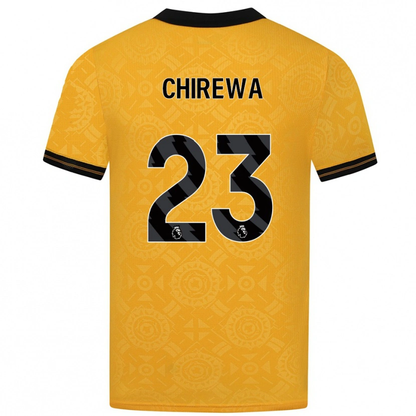 Danxen Kinder Tawanda Chirewa #23 Gelb Schwarz Heimtrikot Trikot 2025/26 T-Shirt Österreich