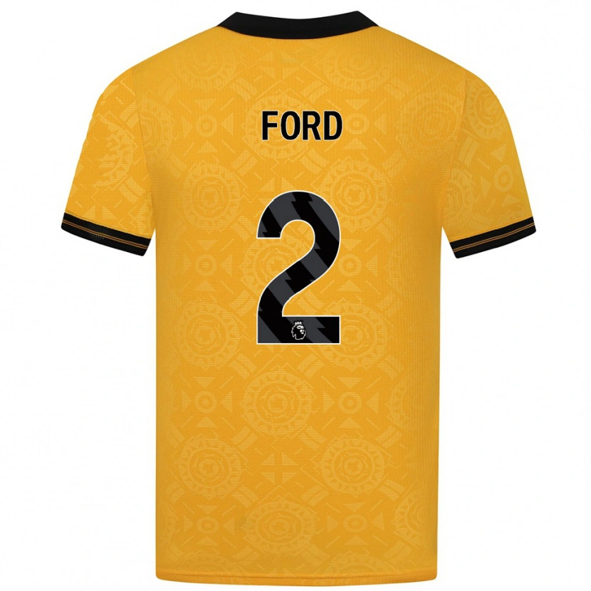 Danxen Kinder Hayden Ford #2 Gelb Schwarz Heimtrikot Trikot 2025/26 T-Shirt Österreich