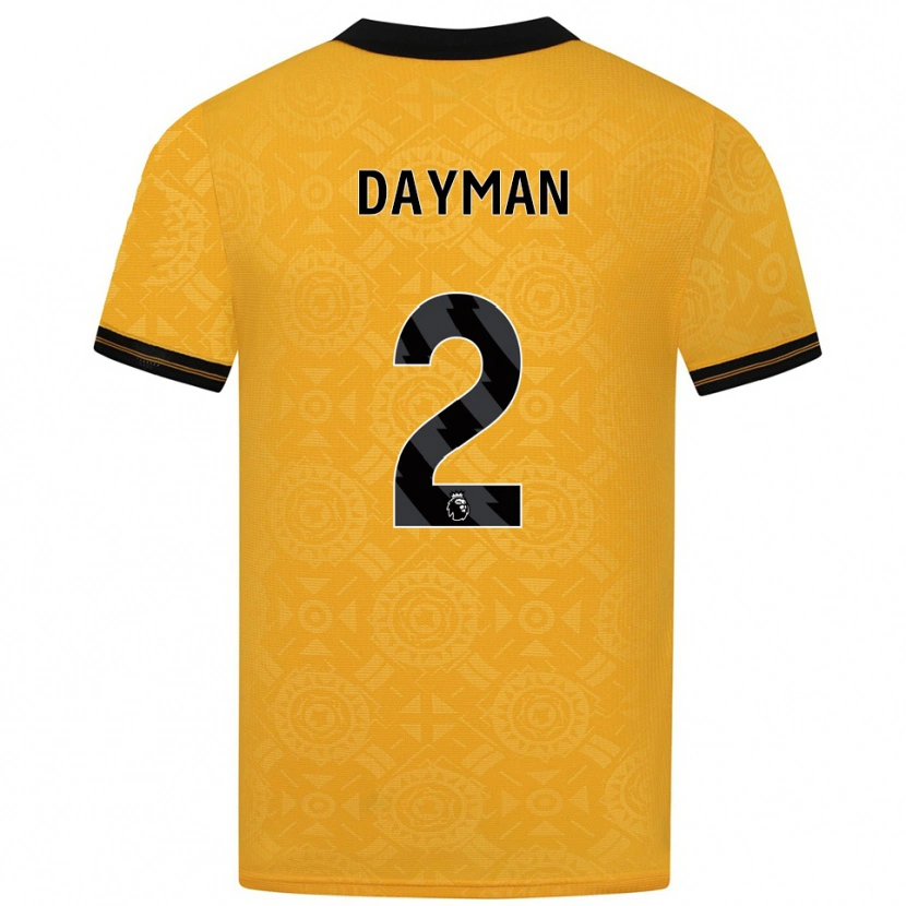 Danxen Kinder Myles Dayman #2 Gelb Schwarz Heimtrikot Trikot 2025/26 T-Shirt Österreich