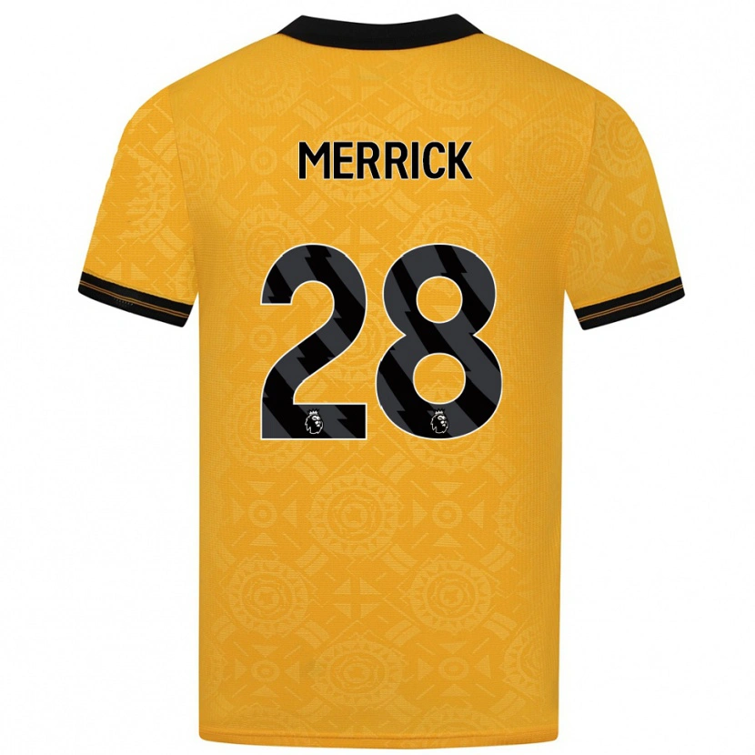 Danxen Kinder Beth Merrick #28 Gelb Schwarz Heimtrikot Trikot 2025/26 T-Shirt Österreich
