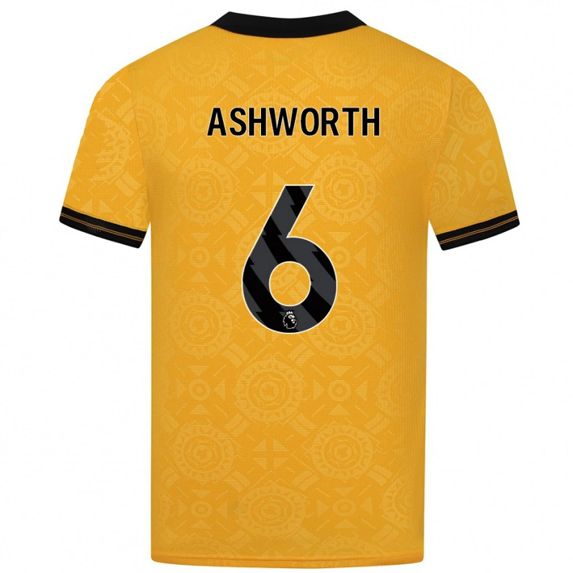 Danxen Kinder Finn Ashworth #6 Gelb Schwarz Heimtrikot Trikot 2025/26 T-Shirt Österreich
