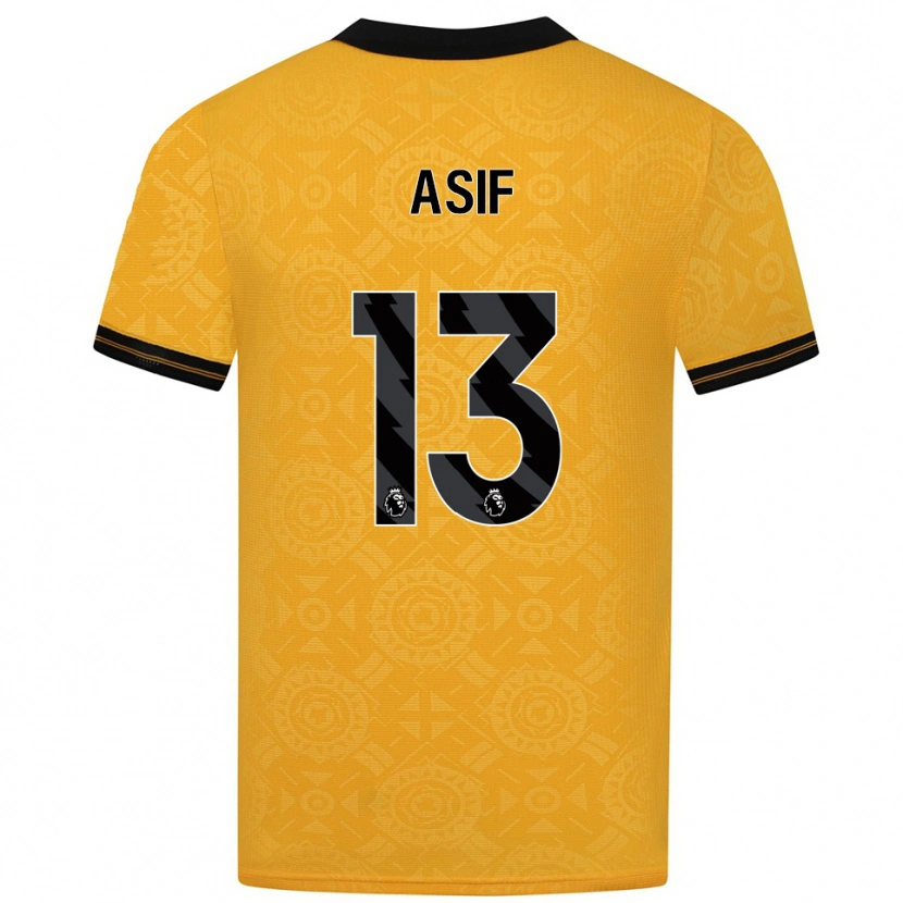 Danxen Kinder Daston Asif #13 Gelb Schwarz Heimtrikot Trikot 2025/26 T-Shirt Österreich